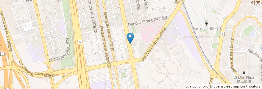 Mapa de ubicacion de TenRen's Tea en 中国, 广东省, 香港, 九龍, 新界, 油尖旺區.