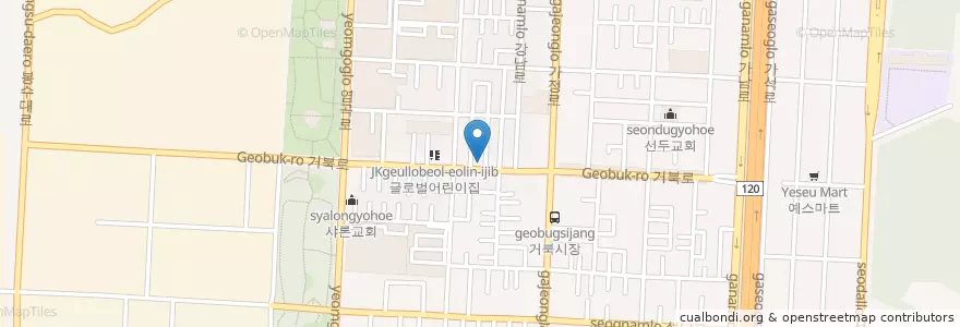 Mapa de ubicacion de 예광교회 en Республика Корея, Инчхон, 서구.
