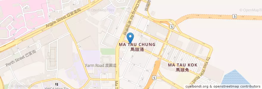 Mapa de ubicacion de Jhin Chai Kau Noodle en Китай, Гуандун, Гонконг, Цзюлун, Новые Территории, 九龍城區 Kowloon City District.