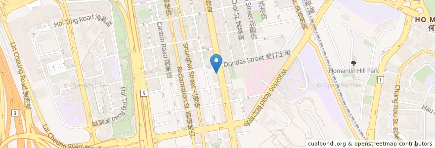 Mapa de ubicacion de McDonald's en 中国, 广东省, 香港 Hong Kong, 九龍 Kowloon, 新界 New Territories, 油尖旺區 Yau Tsim Mong District.