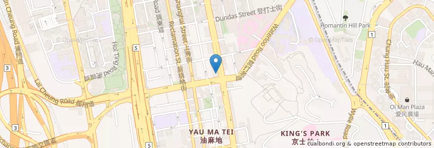 Mapa de ubicacion de 匯豐銀行 HSBC en 中国, 广东省, 香港 Hong Kong, 九龍 Kowloon, 新界 New Territories, 油尖旺區 Yau Tsim Mong District.
