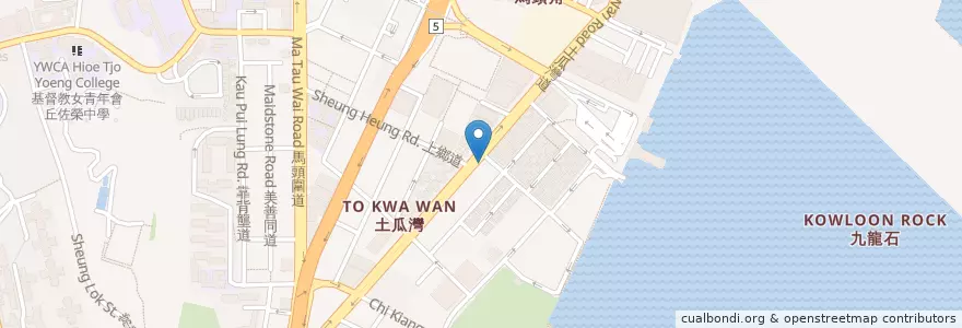 Mapa de ubicacion de Great Taste Food en Китай, Гуандун, Гонконг, Цзюлун, Новые Территории, 九龍城區 Kowloon City District.