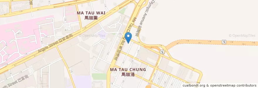 Mapa de ubicacion de Wing Shing Coffee en Chine, Guangdong, Hong Kong, Kowloon, Nouveaux Territoires, 九龍城區 Kowloon City District.