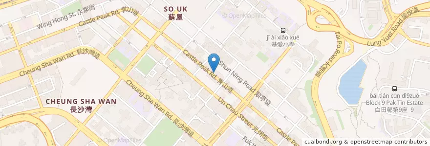 Mapa de ubicacion de Healthwell Medical Centre en Китай, Гуандун, Гонконг, Цзюлун, Новые Территории, 深水埗區 Sham Shui Po District.