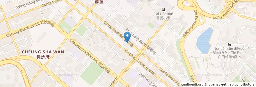 Mapa de ubicacion de Human Health Medical Centre en 중국, 광둥성, 홍콩, 가우룽, 신제, 深水埗區 Sham Shui Po District.