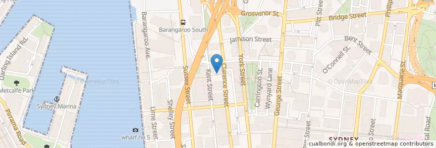 Mapa de ubicacion de Priceline Pharmacy en Australia, New South Wales, Council Of The City Of Sydney, Sydney.