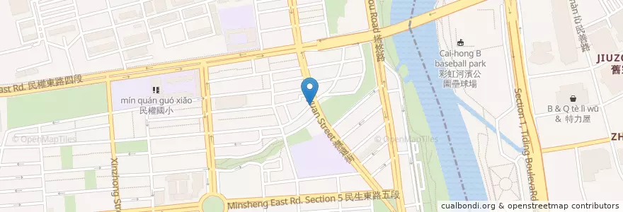 Mapa de ubicacion de 我家牛排 en تایوان, 新北市, تایپه, 松山區.
