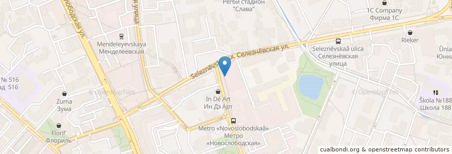 Mapa de ubicacion de Ред 36 en Rusland, Centraal Federaal District, Moskou, Центральный Административный Округ, Тверской Район.
