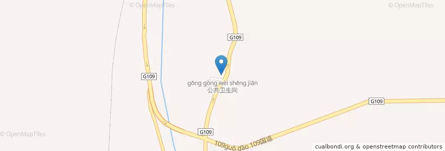 Mapa de ubicacion de 公共卫生间 en China, Pekín, Hebei, 门头沟区.
