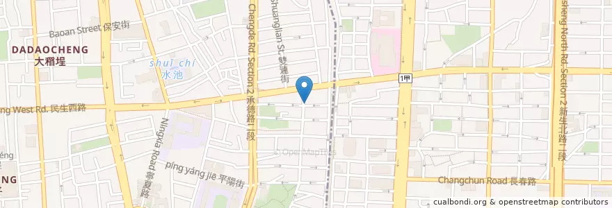Mapa de ubicacion de Migo's Cakes en Taïwan, Nouveau Taipei, Taipei.