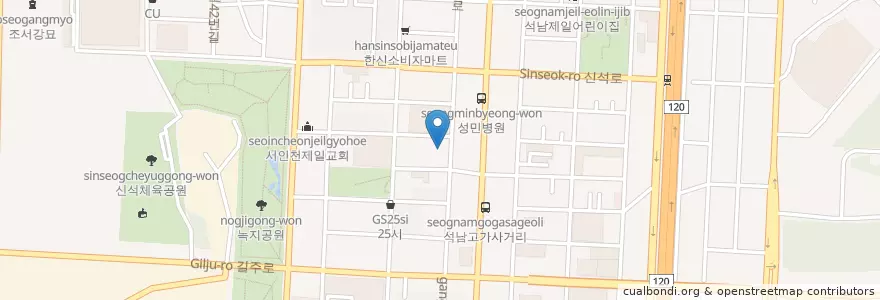 Mapa de ubicacion de 영은교회 en Республика Корея, Инчхон, 서구, 석남동.