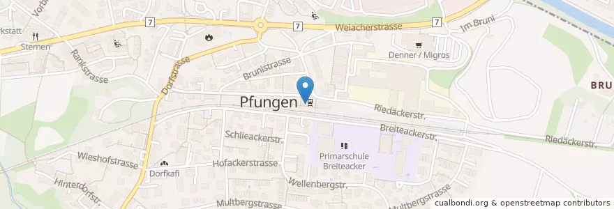 Mapa de ubicacion de Piccanto en Suisse, Zurich, Bezirk Winterthur, Pfungen.