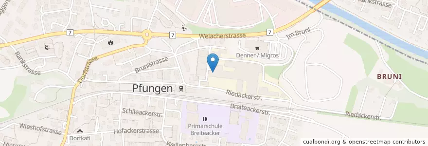 Mapa de ubicacion de Zahnarztpraxis Neftenbach/Pfungen en 瑞士, 蘇黎世, Bezirk Winterthur, Pfungen.