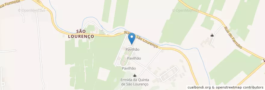 Mapa de ubicacion de Pavilhão en Portugal, Açores, Faial, Horta.