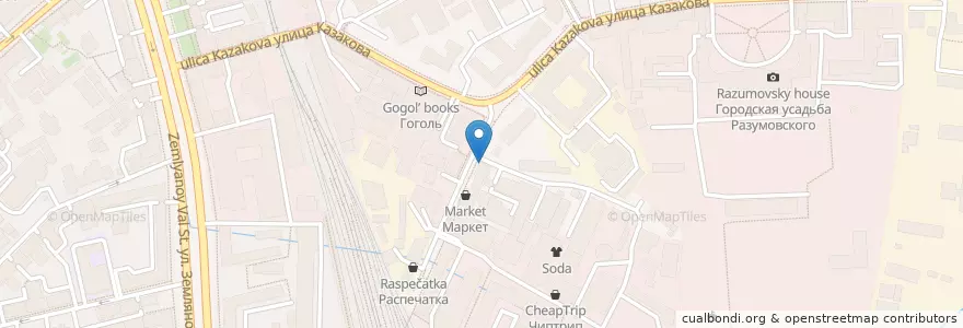 Mapa de ubicacion de Правда Кофе en Russia, Distretto Federale Centrale, Москва, Центральный Административный Округ, Басманный Район.