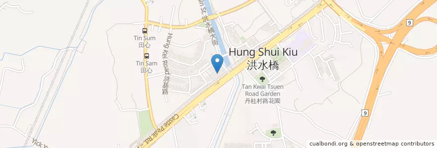 Mapa de ubicacion de HSBC en Chine, Hong Kong, Guangdong, Nouveaux Territoires, 屯門區 Tuen Mun District.