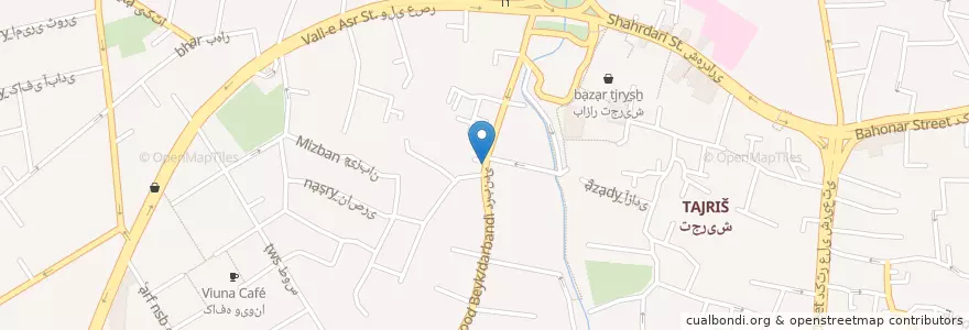 Mapa de ubicacion de سفره خانه آتش en Iran, Téhéran, شهرستان شمیرانات, Téhéran, بخش رودبار قصران.