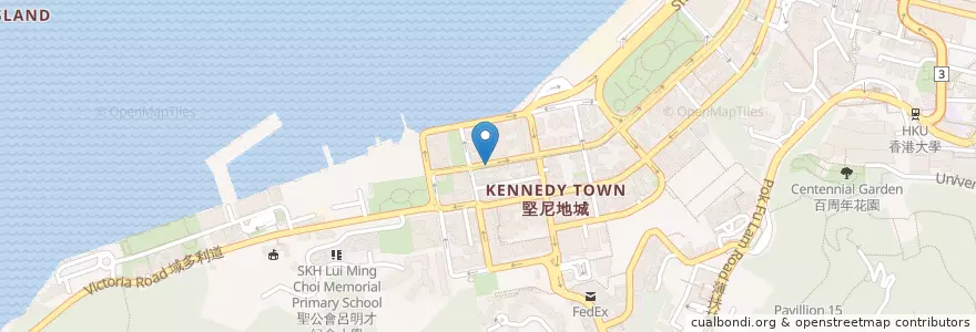 Mapa de ubicacion de Bresola en Çin, Guangdong, Hong Kong, Hong Kong Adası, Yeni Bölgeler, 中西區 Central And Western District.