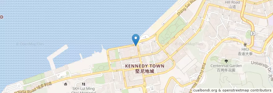 Mapa de ubicacion de Ocean in a Pot en چین, گوانگ‌دونگ, هنگ‌کنگ, جزیره هنگ کنگ, 新界 New Territories, 中西區 Central And Western District.