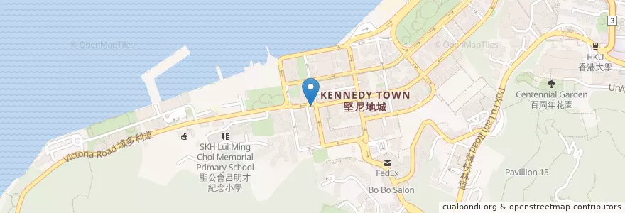 Mapa de ubicacion de 匯豐銀行理財易中心 HSBC Express Banking en China, Guangdong, Hongkong, Hongkong, New Territories, 中西區 Central And Western District.