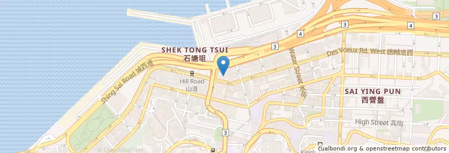 Mapa de ubicacion de Meeting Point Restaurant & Bar en China, Guangdong, Hongkong, Hong Kong Island, New Territories, 中西區 Central And Western District.