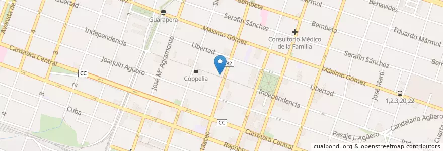 Mapa de ubicacion de Café Cubita en 古巴, Ciego De Ávila, Ciego De Ávila, Ciudad De Ciego De Ávila, Ciudad De Ciego De Ávila.