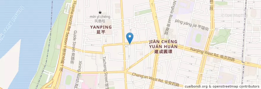 Mapa de ubicacion de 和鳴南樂社 en Tayvan, 新北市, Taipei, 大同區.