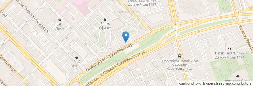 Mapa de ubicacion de Nanika en Rusia, Центральный Федеральный Округ, Москва, Центральный Административный Округ, Тверской Район.