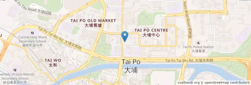Mapa de ubicacion de 麗宮1號 en 中国, 香港, 广东省, 新界, 大埔區.