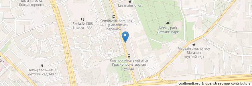 Mapa de ubicacion de Кафе здоровой еды en Rusland, Centraal Federaal District, Moskou, Центральный Административный Округ, Тверской Район.