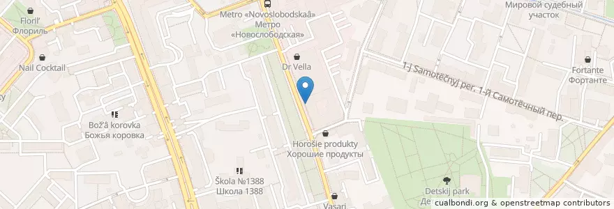 Mapa de ubicacion de Рэмси диагностика en Rusia, Distrito Federal Central, Москва, Distrito Administrativo Central, Тверской Район.