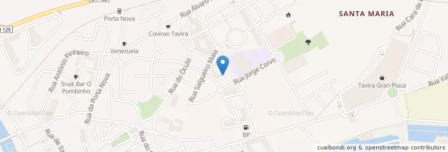 Mapa de ubicacion de Café Pastelaria O Chico (Margarida) en Portugal, Algarve, Algarve, Faro, Tavira, Tavira.