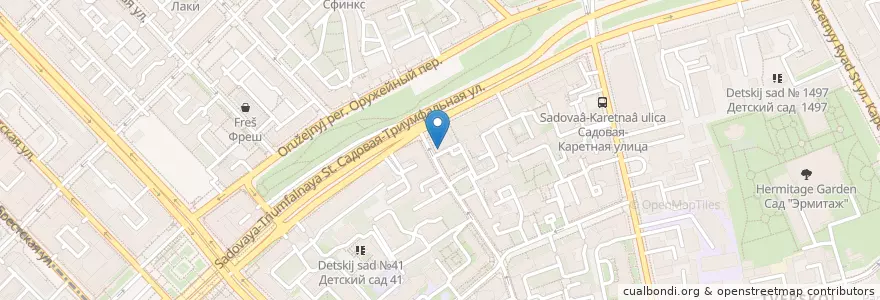 Mapa de ubicacion de Перфект дент en Rússia, Distrito Federal Central, Москва, Центральный Административный Округ, Тверской Район.