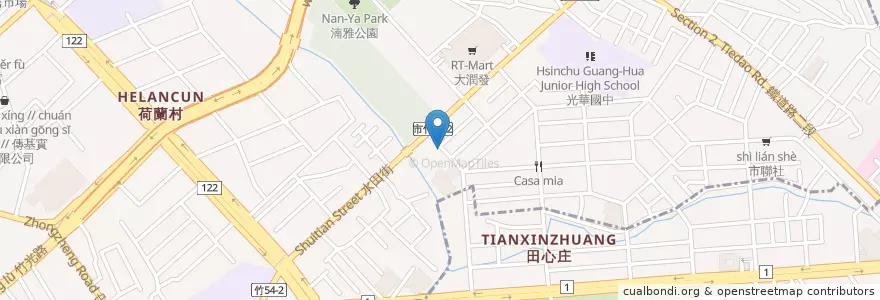 Mapa de ubicacion de 景冬香 en 타이완, 타이완성, 신주시, 베이구.