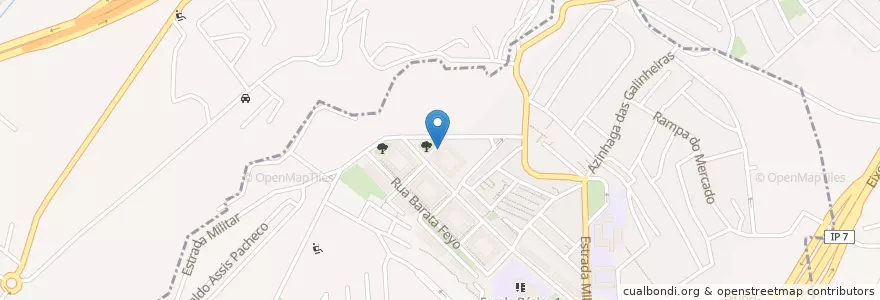 Mapa de ubicacion de Loja CTT em parceria - Santa Clara (Papelaria Livros e Companhia) en 포르투갈, Área Metropolitana De Lisboa, Lisboa, Grande Lisboa, 리스본, Santa Clara.