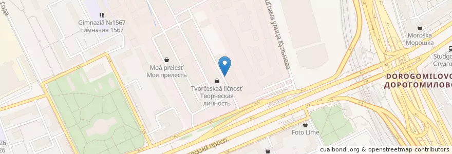 Mapa de ubicacion de ЕС-клиника en ロシア, 中央連邦管区, モスクワ, Западный Административный Округ, Район Дорогомилово.