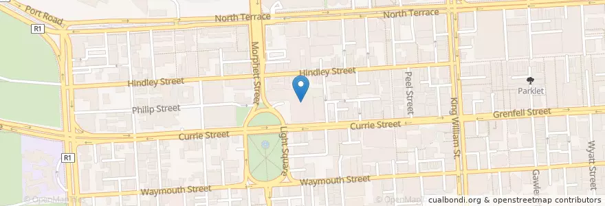 Mapa de ubicacion de rediATM en 오스트레일리아, South Australia, Adelaide, Adelaide City Council.