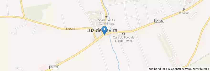Mapa de ubicacion de Casa de Pasto Abílio en Portekiz, Algarve, Algarve, Faro, Tavira, Luz De Tavira E Santo Estévão.