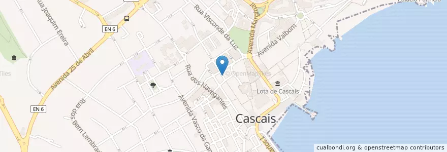 Mapa de ubicacion de Galeria 38 en Portugal, Metropolregion Lissabon, Lissabon, Großraum Lissabon, Cascais, Cascais E Estoril.