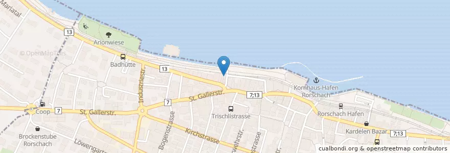 Mapa de ubicacion de Venus Bar en Svizzera, San Gallo, Wahlkreis Rorschach, Rorschach.