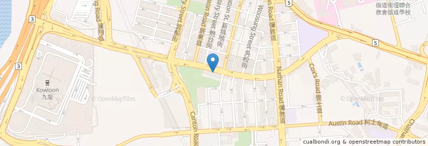 Mapa de ubicacion de 六榕仙館 Luk Yung Sin Koon en 中国, 広東省, 香港, 九龍, 新界, 油尖旺區 Yau Tsim Mong District.