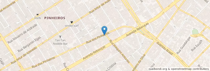 Mapa de ubicacion de Choperia São Paulo en ブラジル, 南東部地域, サンパウロ, Região Geográfica Intermediária De São Paulo, Região Metropolitana De São Paulo, Região Imediata De São Paulo, サンパウロ.
