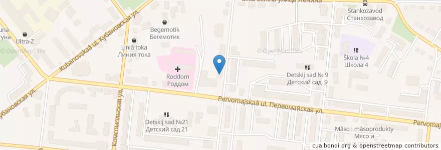 Mapa de ubicacion de ИП Евтеева en Russia, Distretto Federale Centrale, Брянская Область, Новозыбковский Городской Округ.