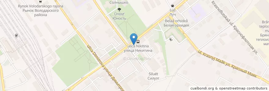 Mapa de ubicacion de ИП Маринов-5 en Rússia, Distrito Federal Central, Брянская Область, Брянский Район, Городской Округ Брянск.