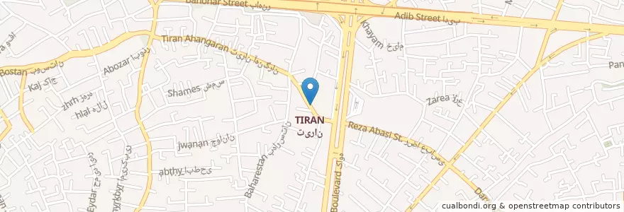 Mapa de ubicacion de موسسه مرسا en 伊朗, استان اصفهان, شهرستان اصفهان, بخش مرکزی شهرستان اصفهان, اصفهان.