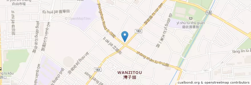 Mapa de ubicacion de 林家涼麵（禮拜一休息） en Taiwan, Kaohsiung, Fengshan.