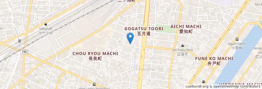 Mapa de ubicacion de Groovin Blues en 日本, 爱知县, 名古屋市, 中川区.