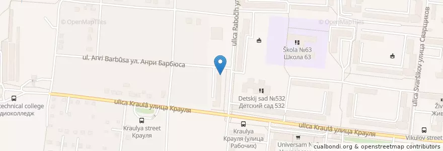 Mapa de ubicacion de Участковый пункт en Russie, District Fédéral De L'Oural, Oblast De Sverdlovsk, Городской Округ Екатеринбург.