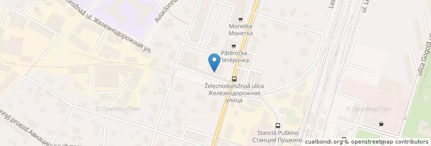 Mapa de ubicacion de Сбербанк en Rusia, Центральный Федеральный Округ, Московская Область, Пушкинский Городской Округ.