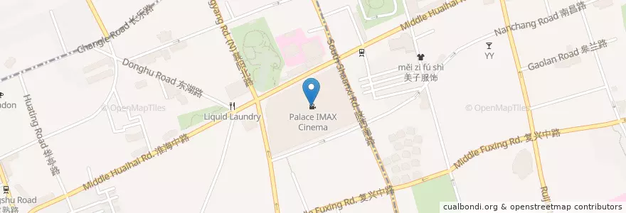 Mapa de ubicacion de Palace IMAX Cinema en 중국, 상하이, 쉬후이구.
